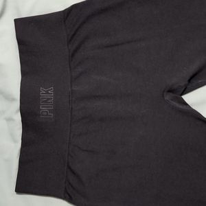 PINK Victoria's Secret Seamless Black Leggings